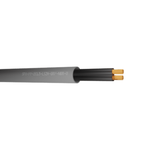 YY Control Flex Cables 2 Core 1.5mm Numbered Cores LSZH - Grey 100m
