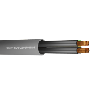 YY Control Flex Cables 4 Core 0.75mm Numbered Cores LSZH - Grey per metre