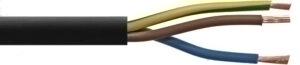 NYY-J Cable 3 Cores 6.0mm PVC - Black per metre