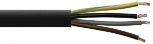 NYY-J Cable 4 Cores 1.5mm PVC - Black per metre
