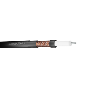 RG11 Coaxial Cable 7/0.40 LSZH - Black UV 1000m