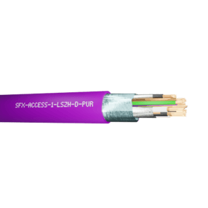 Access Control Cable DCA 1 Pair 20AWG OSC, Pairs 2 and 3 22AWG ISP, 9 Cores 22AWG OSC LSZH - Purple 1000m