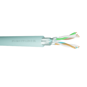 Data Cable DCA Category 6A 4 Pairs F/FTP LSZH - Ice Blue 1000m