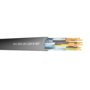 Belden Equivalent Cable ISP6-20 6 Pairs 20AWG Individually Foil Screen Multi Pair DCA 600V LSZH (9874) - Grey per metre