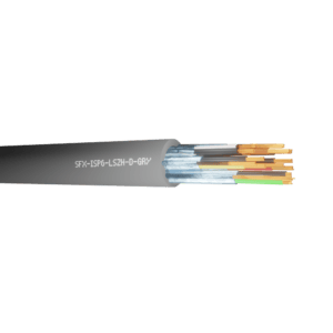 Belden Equivalent Cable ISP6 6 Pairs 22AWG Individually Foil Screen Multi Pair DCA 600V LSZH (8778) - Grey per metre