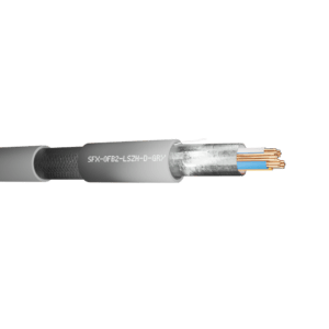 Belden Equivalent Cable OFB2 2 Pairs 24AWG Overall Foil and Braided Screen DCA 600V LSZH (9842) - Grey 100m