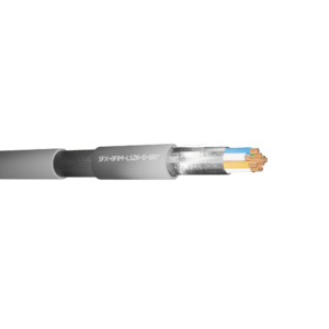 Belden Equivalent Cable OFB4 4 Pairs 24AWG Overall Foil and Braided Screen DCA 600V LSZH (9844) - Grey 1000m