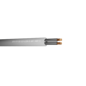 YY Control Flex Cables 2 Core 1.5mm Numbered Cores DCA LSZH - Grey 100m